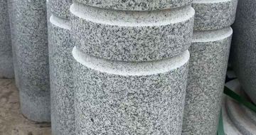 泉州 芝麻白花岗岩挡车柱、隔离柱多少钱