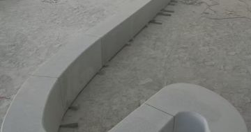 泉州 花岗岩整石坐凳拼装