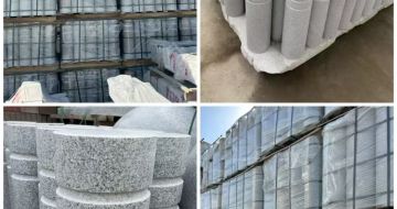 泉州 芝麻白花岗岩挡车柱、隔离柱多少钱