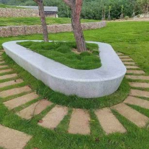 泉州 芝麻白光面整石坐凳