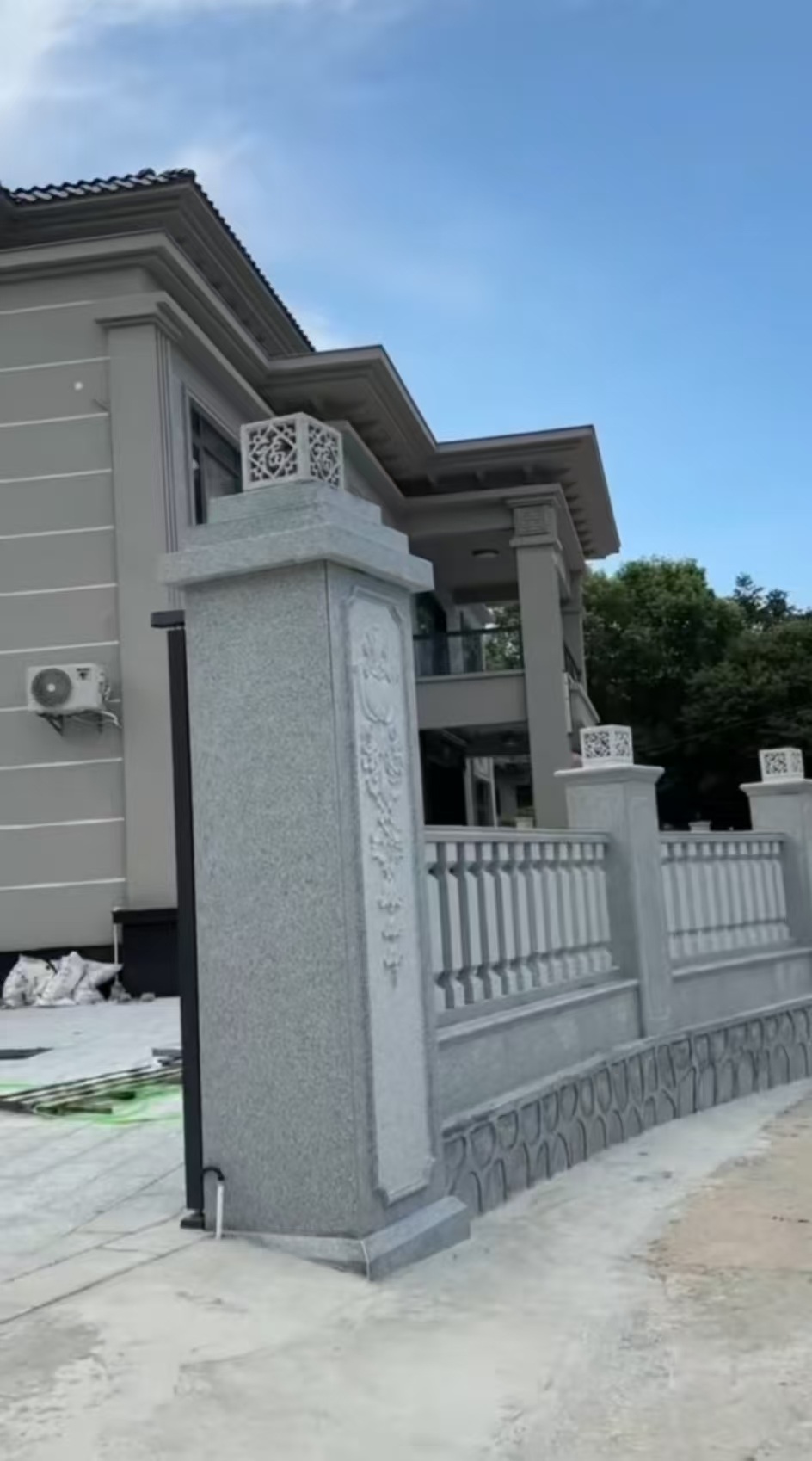 泉州 芝麻白别墅围墙栏杆，私人订制